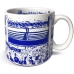 Caneca KazzaVip do Cruzeiro Esporte Clube Cer&acirc;mica 360 ML Est&aacute;dio Mineir&atilde;o Licenciada Branco