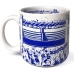 Caneca KazzaVip do Cruzeiro Esporte Clube Cer&acirc;mica 360 ML Est&aacute;dio Mineir&atilde;o Licenciada Branco