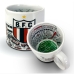 Caneca KazzaVip do Botafogo Futebol S.A - S.P Cerâmica 360 ML Estádio Santa Cruz - Arena NicNet Licenciada Branco