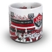 Caneca KazzaVip do Esporte Clube Vitoria Cer&acirc;mica 360 ML Est&aacute;dio Manoel Barradas Licenciada Branco