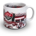 Caneca KazzaVip do Esporte Clube Vitoria Cer&acirc;mica 360 ML Est&aacute;dio Manoel Barradas Licenciada Branco