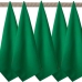 Kit 5 Unidades - Pano De Prato Copa Luxo KazzaVip Sacaria 95% Algodão Linha Cores 50cmx70cm Bainha 4 Lados Liso Verde