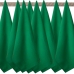 Kit 8 Unidades - Pano De Prato Copa Luxo KazzaVip Sacaria 95% Algodão Linha Cores 50cmx70cm Bainha 4 Lados Liso Verde