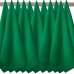 Kit 11 Unidades - Pano De Prato Copa Luxo KazzaVip Sacaria 95% Algod&atilde;o Linha Cores 50cmx70cm Bainha 4 Lados Liso Verde