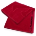 Toalha de Banho KazzaVip Jacquard Relevo Veludo 100% Algod&atilde;o Futebol Flamengo Oficial 70cmx140m Vermelho
