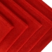 Kit 05 Unidades - Pano De Prato Copa Luxo KazzaVip Sacaria 95% Algodão Linha Cores 50cmx70cm Bainha 4 Lados Liso Vermelho
