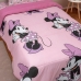Edredom KazzaVip Casal Malha 100% Algodão Disney Minnie Beauty 2,00mx220m Rosa Cravo