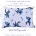 Fronha Avulsa KazzaVip Malha 100% Algod&atilde;o Disney Estampada Stitch Song 48cmx68cm Azul