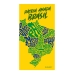 Toalha de Praia e Piscina KazzaVip Felpa 60% Algodão/40% Poliéster Estampada Mapa do Brasil 70cm x 140m Amarelo