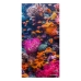 Toalha de Praia e Piscina KazzaVip Felpa 60% Algodão/40% Poliéster Estampada Corais 70cmx140m Multicolor