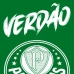 Toalha de Praia e Piscina KazzaVip Felpa 60% Algodão e 40% Poliéster Estampada Oficial Licenciada Palmeiras 70cmx140m Verde