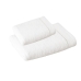 Jogo de Toalha KazzaVip Felpuda 100% Algod&atilde;o Banho e Rosto Eleganz 2 Pe&ccedil;as Branco