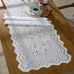 Trilho Caminho de Mesa KazzaVip Renda Arabesco 100% Poliéster Classica 50cm x 150m Branco