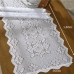 Trilho Caminho de Mesa KazzaVip Renda Arabesco 100% Poliéster Classica 50cm x 150m Branco