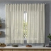 Cortina KazzaVip de Renda 100% Poliéster para Cozinha Valência Lisa com Bando 2,80m x 1,20m Marfim