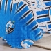 Kit Cobre Leito KazzaVip Solteiro Microfibra Estampado 100% Poli&eacute;ster Matelass&ecirc; com Porta Travesseiro Time de Futebol Gremio 02 Pe&ccedil;as Azul
