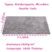 Tapete KazzaVip Microfibra 100% Poliéster Antiderrapante Chenille Cadiz 50cmx100m Prata