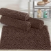 Tapete KazzaVip Microfibra 100% Poli&eacute;ster Antiderrapante Chenille Cadiz 50cmx100m Chocolate