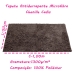 Tapete KazzaVip Microfibra 100% Poli&eacute;ster Antiderrapante Chenille Cadiz 50cmx100m Chocolate