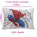 Par de Fronha KazzaVip Malha 100% Algod&atilde;o Marvel Estampa Localizada Spider-Man 48cmx68cm Branco
