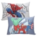 Kit Fronha KazzaVip Malha 100% Algod&atilde;o Marvel Estampa Localizada (1)Spider-Man e (1)Avengers 48cmx68cm Branco