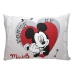 Fronha Avulsa KazzaVip Malha 100% Algod&atilde;o Disney Estampa Localizada Mickey Lovers 48cmx68cm Branco