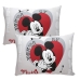 Par de Fronha KazzaVip Malha 100% Algod&atilde;o Disney Estampa Localizada (2)Mickey 48cmx68cm Branco