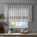 Cortina KazzaVip de Renda sem Forro para Cozinha Valencia Galinha Retro 2,00m,x,80cm Branco