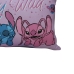 Fronha Avulsa KazzaVip Malha 100% Algod&atilde;o Disney Estampa Localizada Stitch e Angel 48cmx68cm Branco