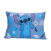Fronha Avulsa KazzaVip Malha 100% Algodão Disney Estampa Localizada Stitch Blue 48cmx68cm Branco