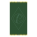 Toalha de Praia KazzaVip Jacquard Veludo 100% Algod&atilde;o Bandeira Do Brasil 70cmx140m Verde