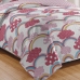 Kit Cobre Leito Bouti KazzaVip Solteiro Teen Microfibra 100% Poli&eacute;ster Estampado Arco-&Iacute;ris 2 pe&ccedil;as Rosa