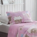 Kit Cobre Leito Bouti KazzaVip Solteiro Teen Microfibra 100% Poli&eacute;ster Estampado Ursinho 2 pe&ccedil;as Rosa