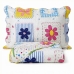 Kit Cobre Leito Bouti KazzaVip Solteiro Teen Microfibra 100% Poli&eacute;ster Estampado Flores 2 pe&ccedil;as Rosa