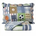 Kit Cobre Leito Bouti KazzaVip Solteiro Teen Microfibra 100% Poliéster Estampado Sports 2 peças Azul