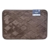 Tapete Conforto Kazzavip Felpa 100% Poli&eacute;ster Antiderrapante Tijolinho Macio e Alto Relevo 38x58cm Marrom