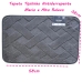 Tapete Conforto Kazzavip Felpa 100% Poli&eacute;ster Antiderrapante Tijolinho Macio e Alto Relevo 38x58cm Chumbo