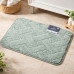 Tapete Conforto Kazzavip Felpa 100% Poli&eacute;ster Antiderrapante Tijolinho Macio e Alto Relevo 38x58cm Verde