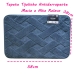 Tapete Conforto Kazzavip Felpa 100% Poli&eacute;ster Antiderrapante Tijolinho Macio e Alto Relevo 38x58cm Azul