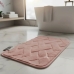 Tapete Conforto Kazzavip Felpa 100% Poli&eacute;ster Antiderrapante Tijolinho Macio e Alto Relevo 38x58cm Rosa