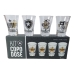 Kit 4 Copo Dose KazzaVip Vidro Oficial Licenciado Botafogo Football Club 60ml Cada Incolor