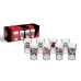 Kit 4 Copo Dose KazzaVip Vidro Oficial Licenciado Flamengo Football Club 60ml Cada Incolor