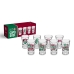 Kit 4 Copo Dose KazzaVip Vidro Oficial Licenciado Fluminense Football Club 60ml Cada Incolor