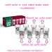 Kit 4 Copo Dose KazzaVip Vidro Oficial Licenciado Fluminense Football Club 60ml Cada Incolor