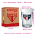 Copo Avulso Americano KazzaVip De Vidro Sao Paulo Oficial Licenciado 190ML Incolor