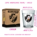 Copo Avulso Americano KazzaVip De Vidro VASCO Oficial Licenciado 190ML Incolor