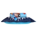 Kit Cobre Leito KazzaVip Solteiro Microfibra Estampado 100% Poli&eacute;ster Matelass&ecirc; com Porta Travesseiro Superman 02 Pe&ccedil;as Azul