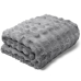 Manta Bubble Rabbit Kazzavip Casal Microfibra Flannel 100% Poliéster Aspen 2,20mx2,40m Cinza