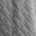 Manta KazzaVip Casal Microfibra 100% Poliéster Flannel Relevo Efeito Jacquard 260g/m2 Cinza