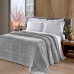 Manta KazzaVip King Microfibra 100% Poliéster Flannel Gales Efeito Jacquard 240g/m2 Prata